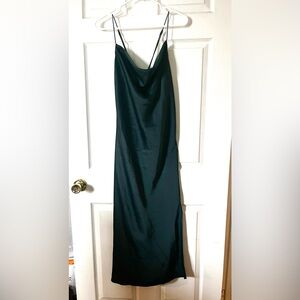 Banana Republic Dark Green Slip Dress